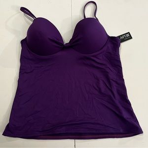 APT9 Tankini Push-up with Underwire size 10 plum